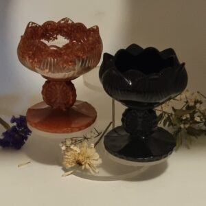 petit bougeoir lotus sur pied