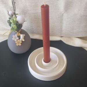support rond à bougie