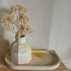 plateau vase Bohême