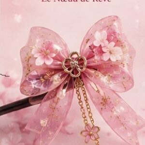 Kanzashi Yume Musubi- accessoire cheveux artisanal inspiré du Japon