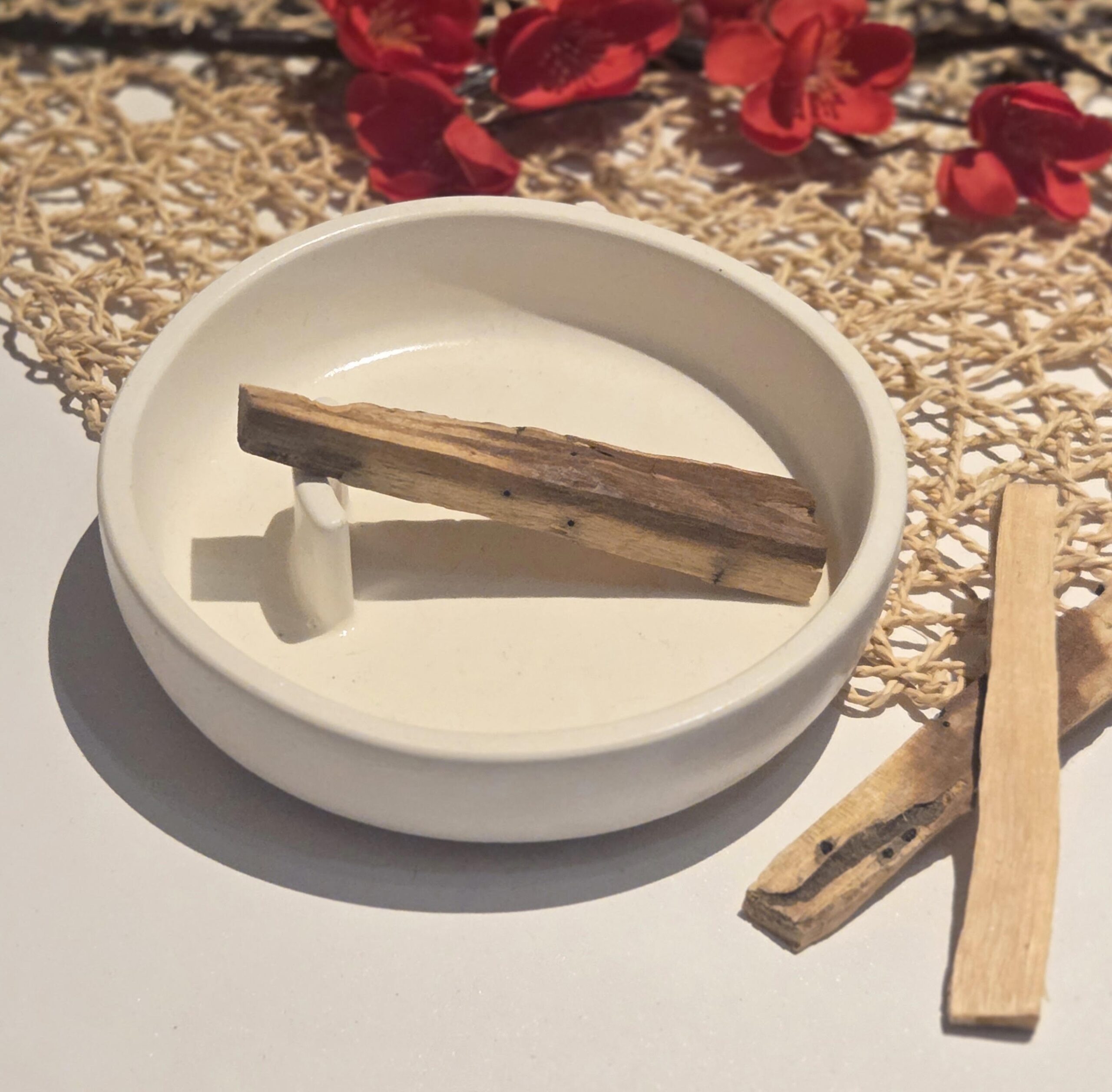 Bol Satori en résine naturelle pour Palo Santo et Sauge