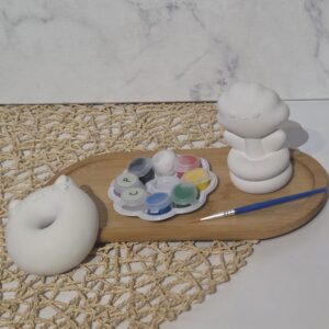Kit peinture chat donuts ou fleur joyeuse en résine naturelle