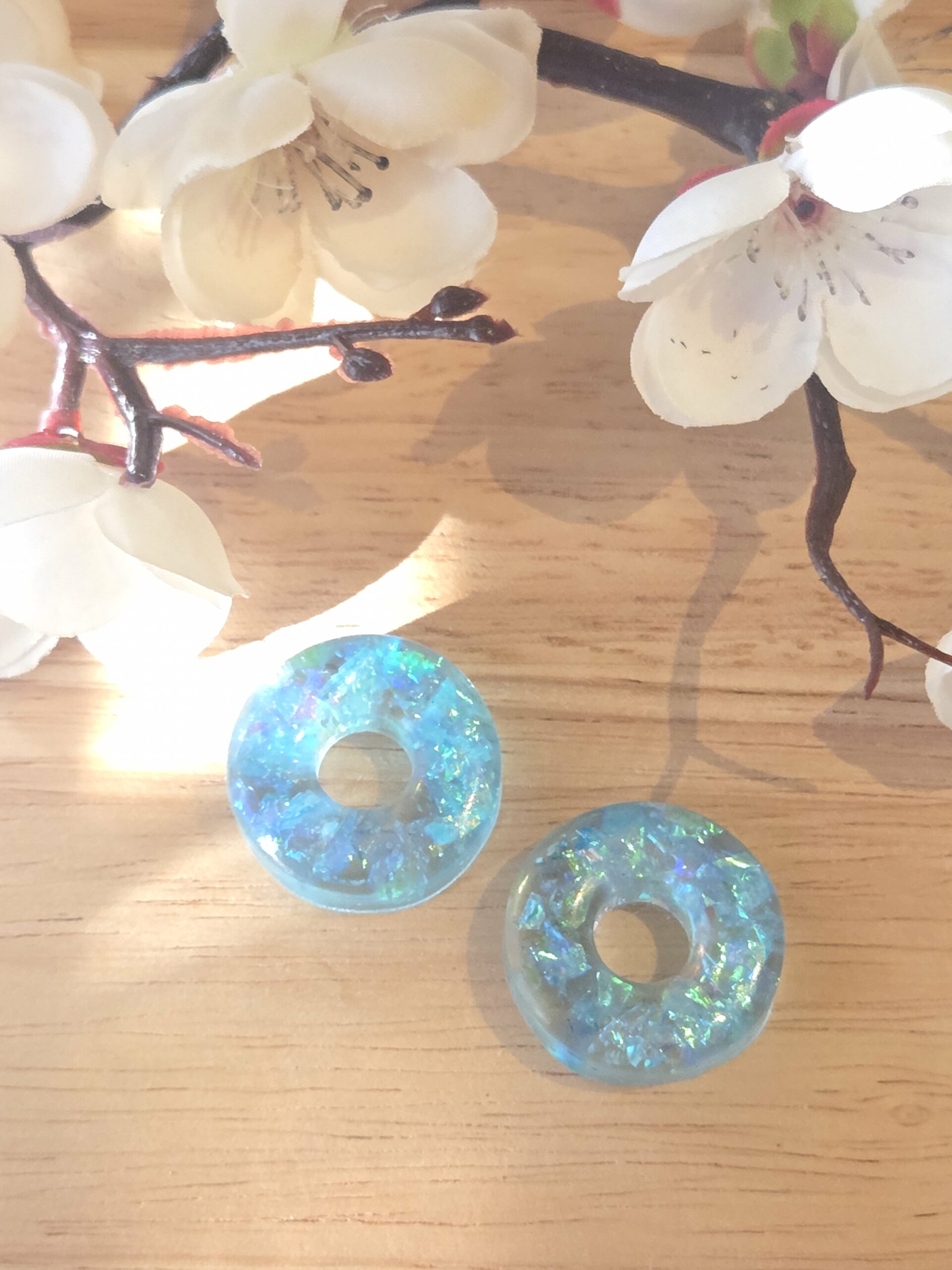 Pampilles interchangeable Donuts en résine époxy