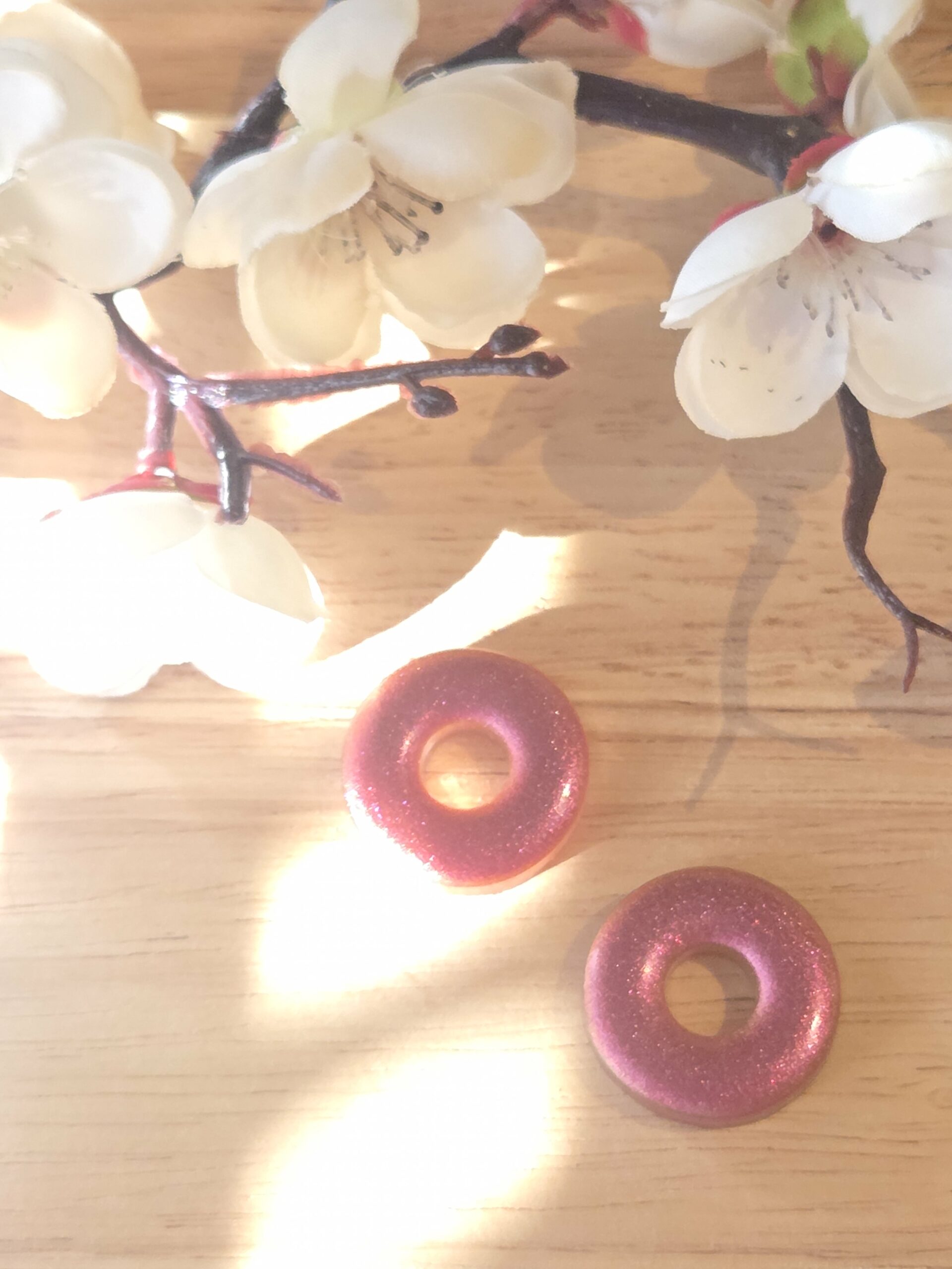 Pampilles interchangeable Donuts en résine époxy
