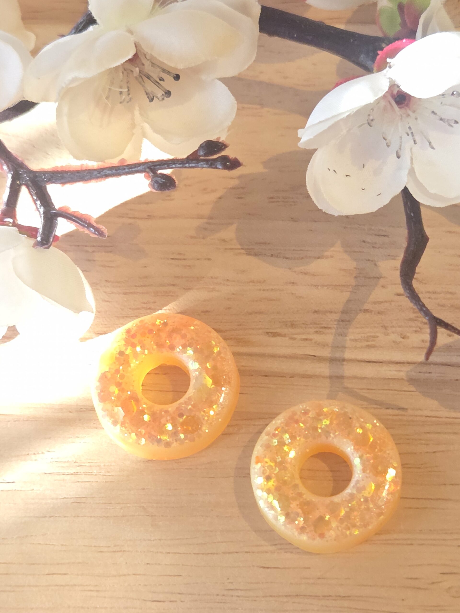 Pampilles interchangeable Donuts en résine époxy