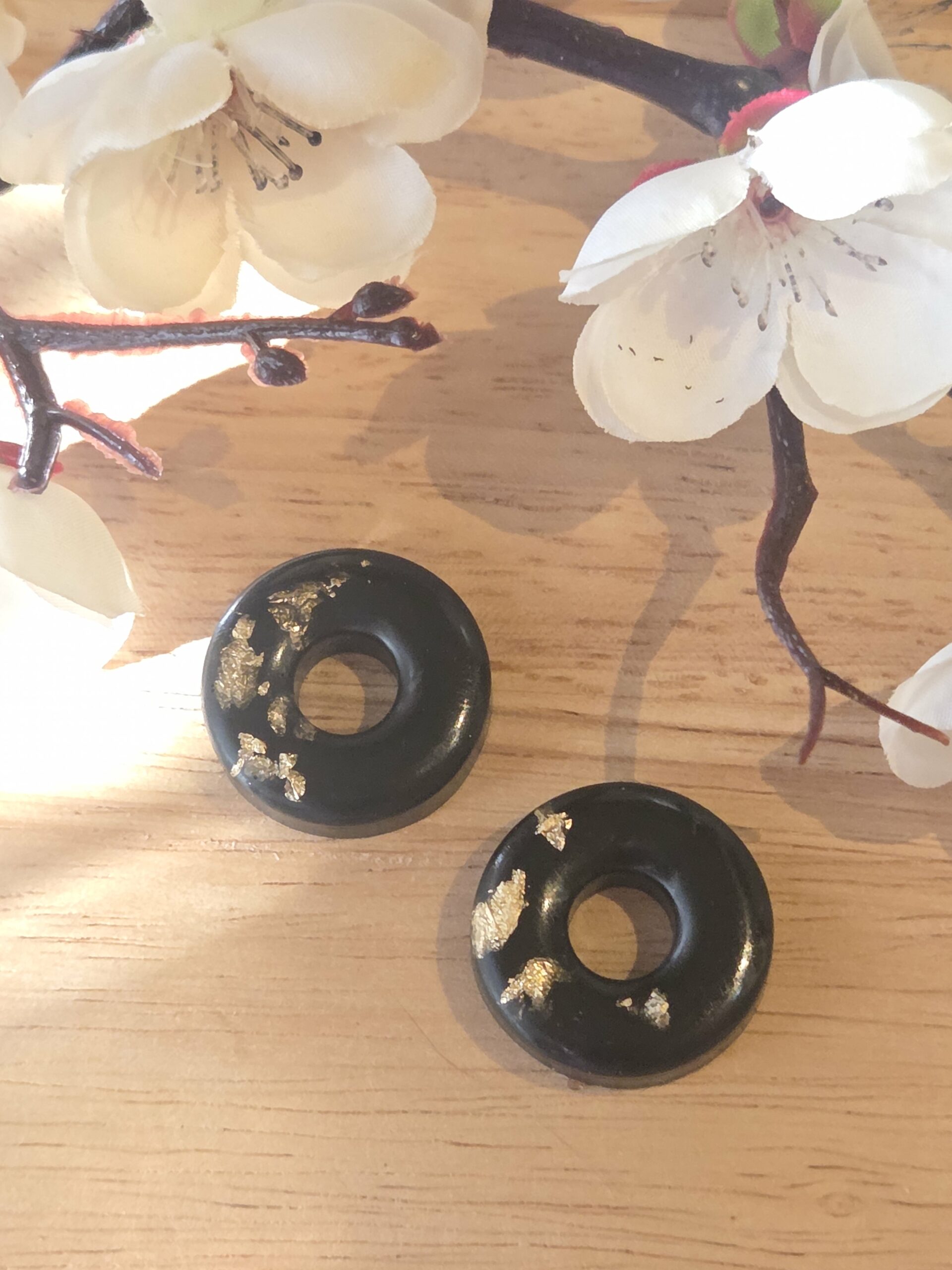 Pampilles interchangeable Donuts en résine époxy