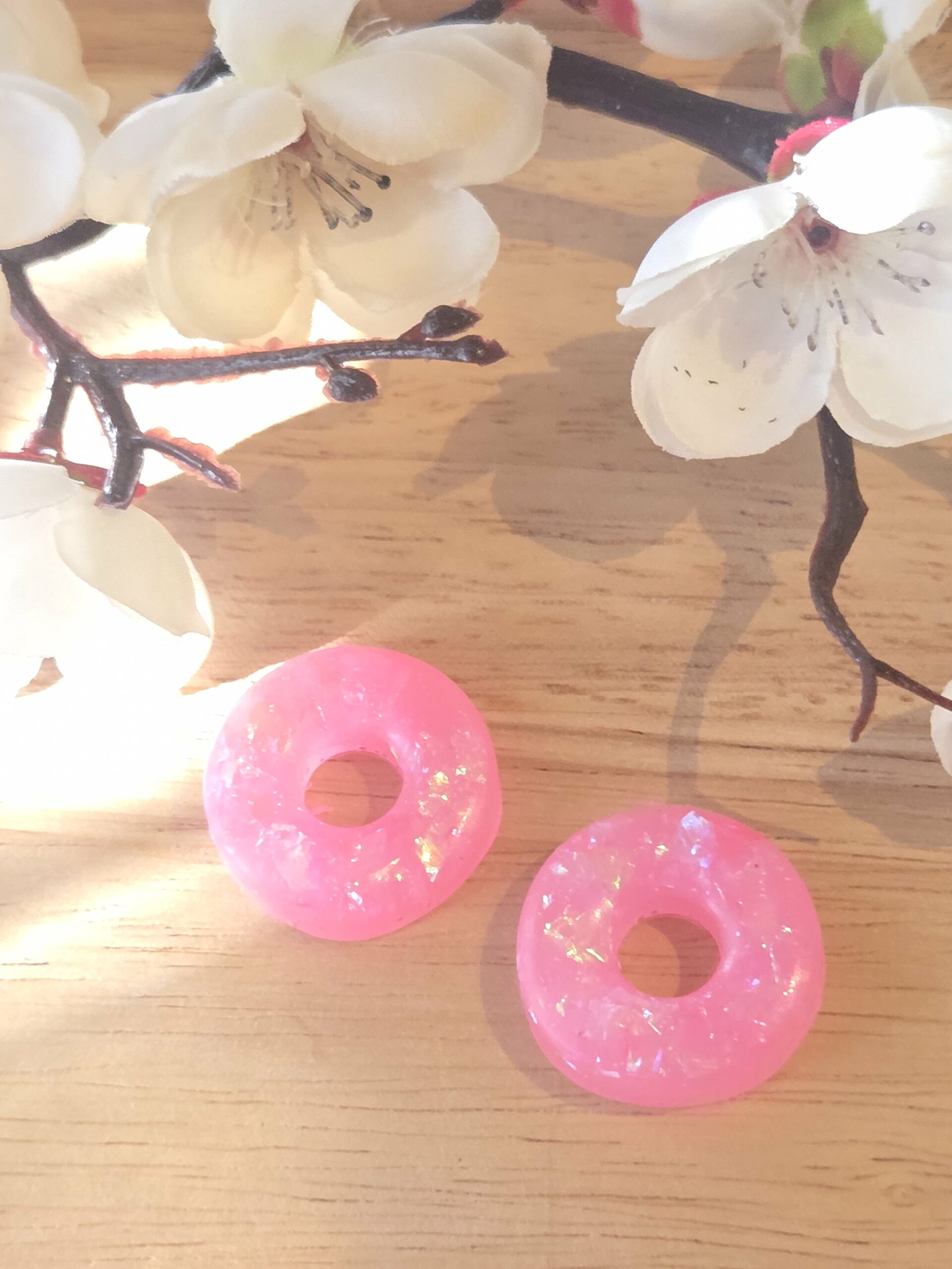 Pampilles interchangeable Donuts en résine époxy