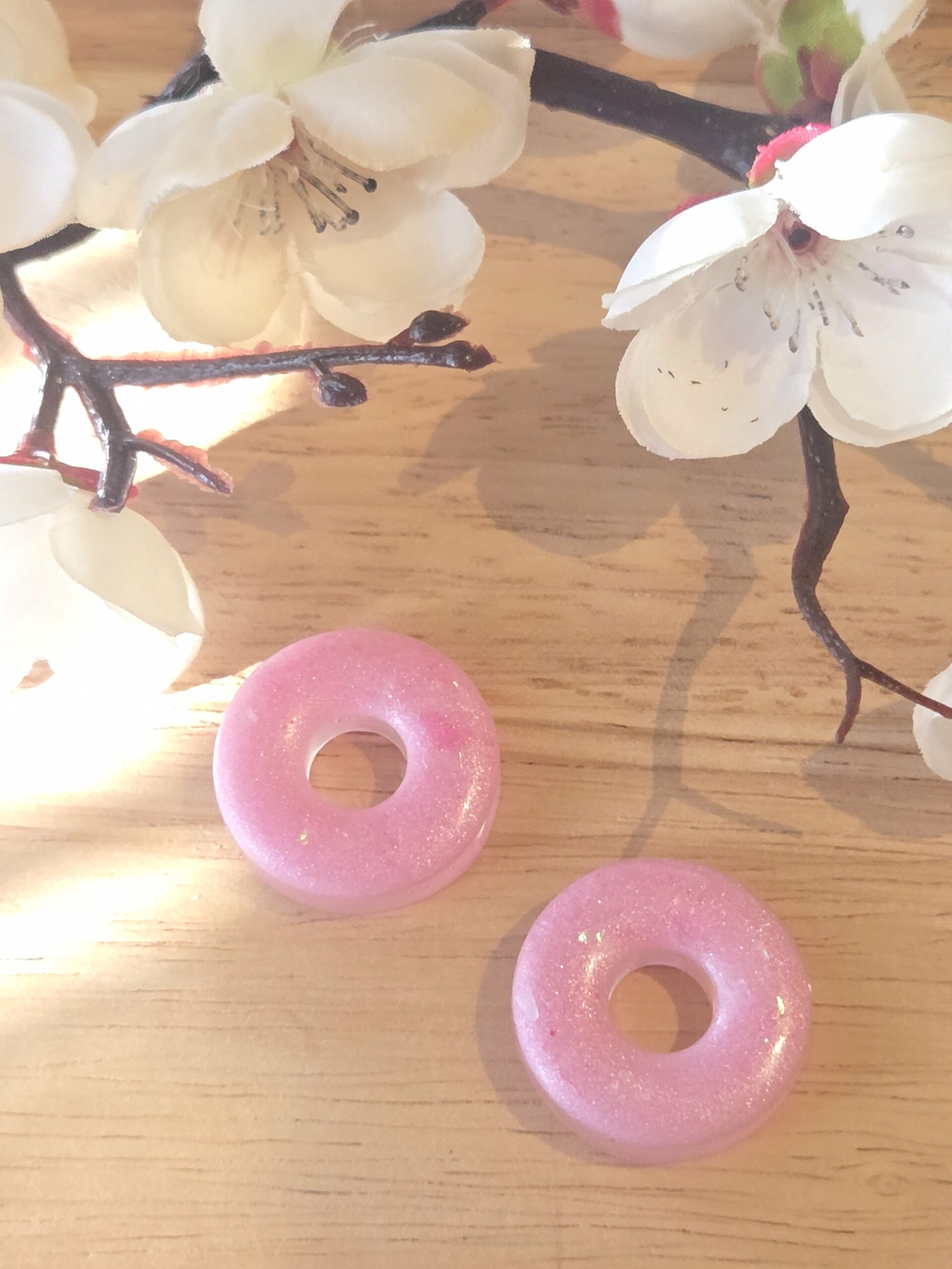 Pampilles interchangeable Donuts en résine époxy