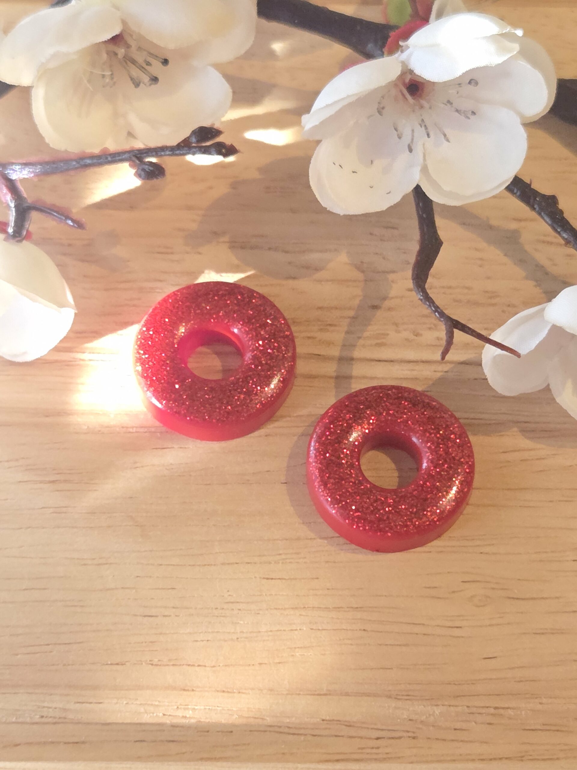 Pampilles interchangeable Donuts en résine époxy