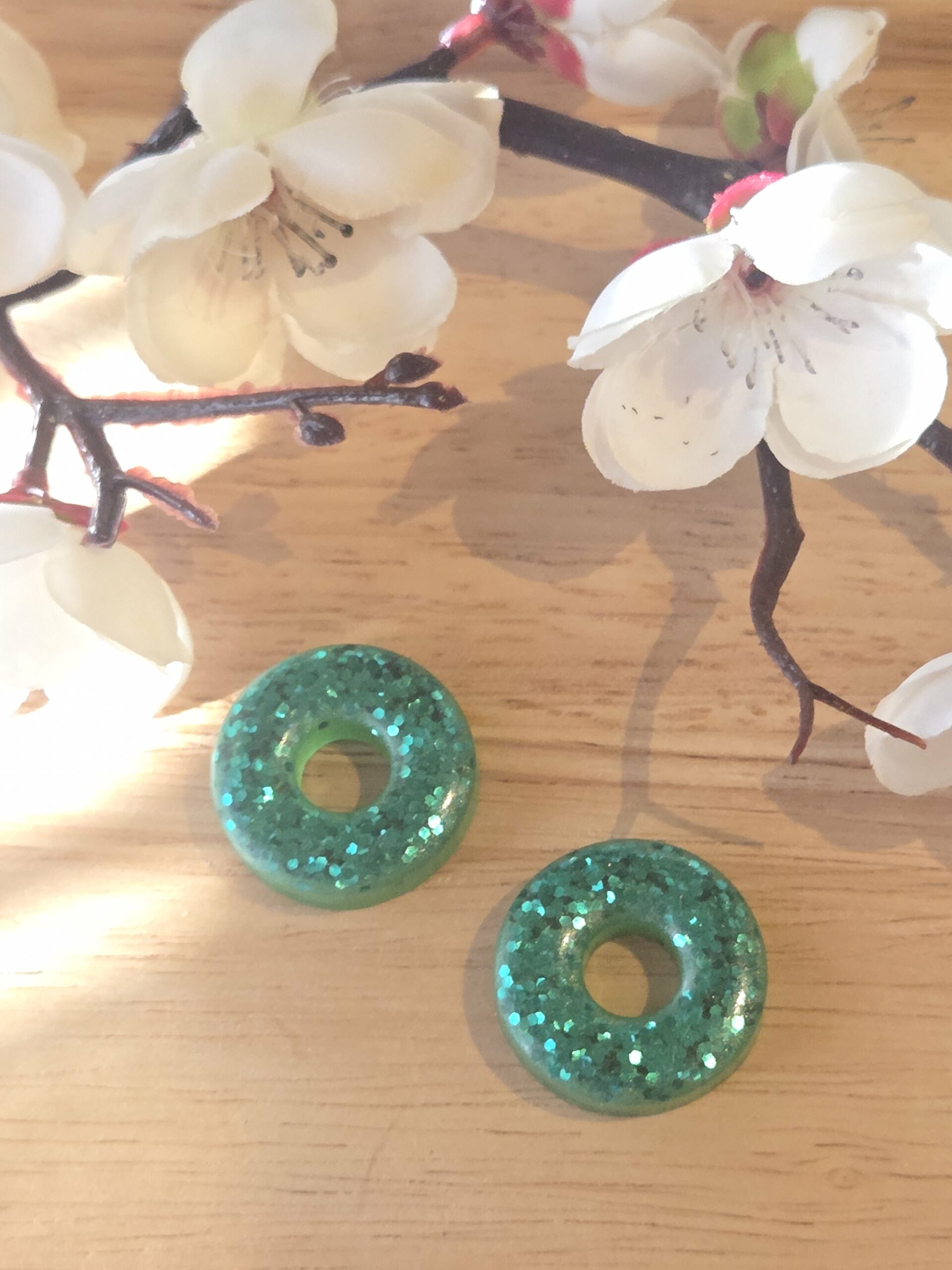 Pampilles interchangeable Donuts en résine époxy