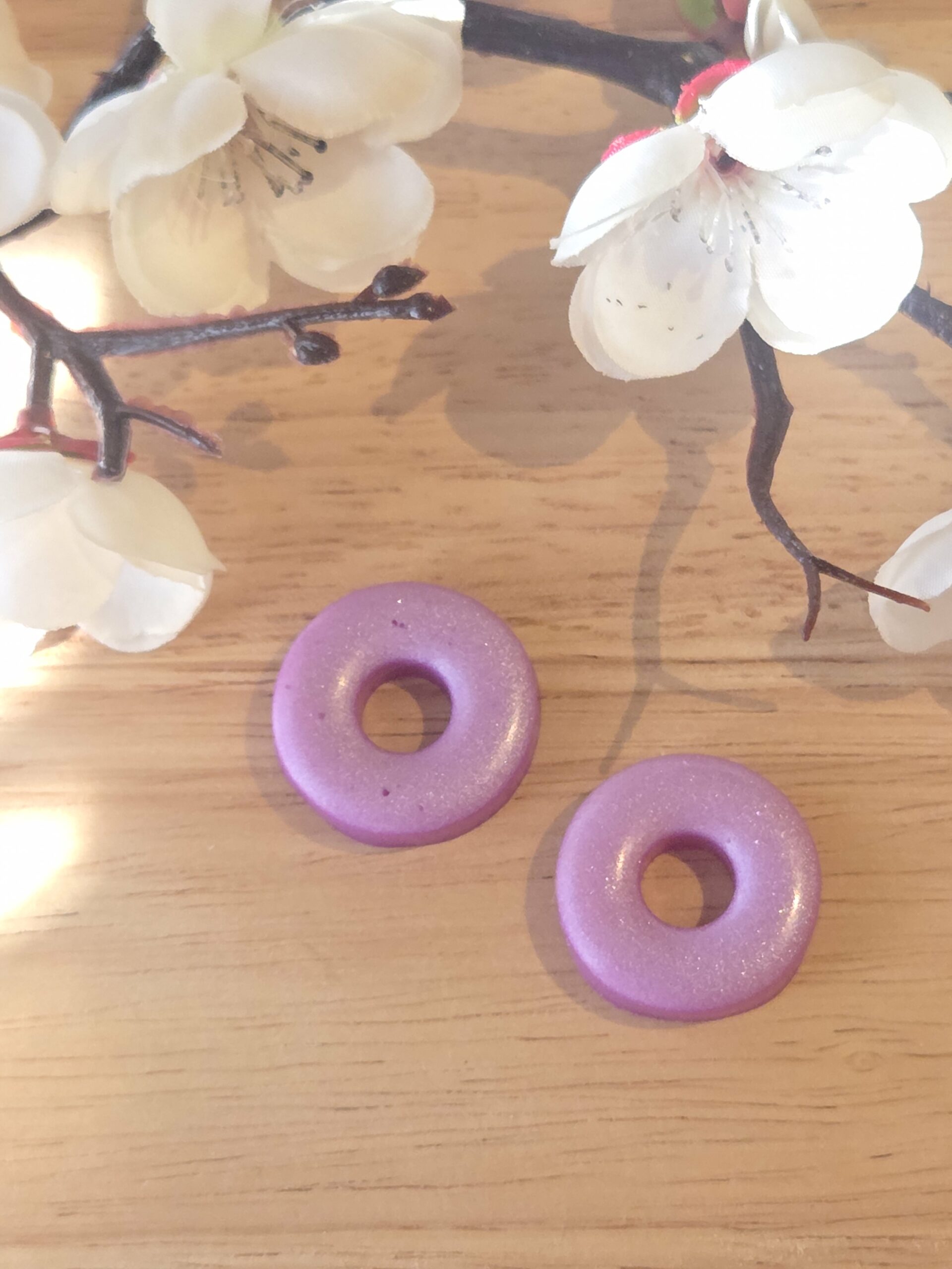 Pampilles interchangeable Donuts en résine époxy