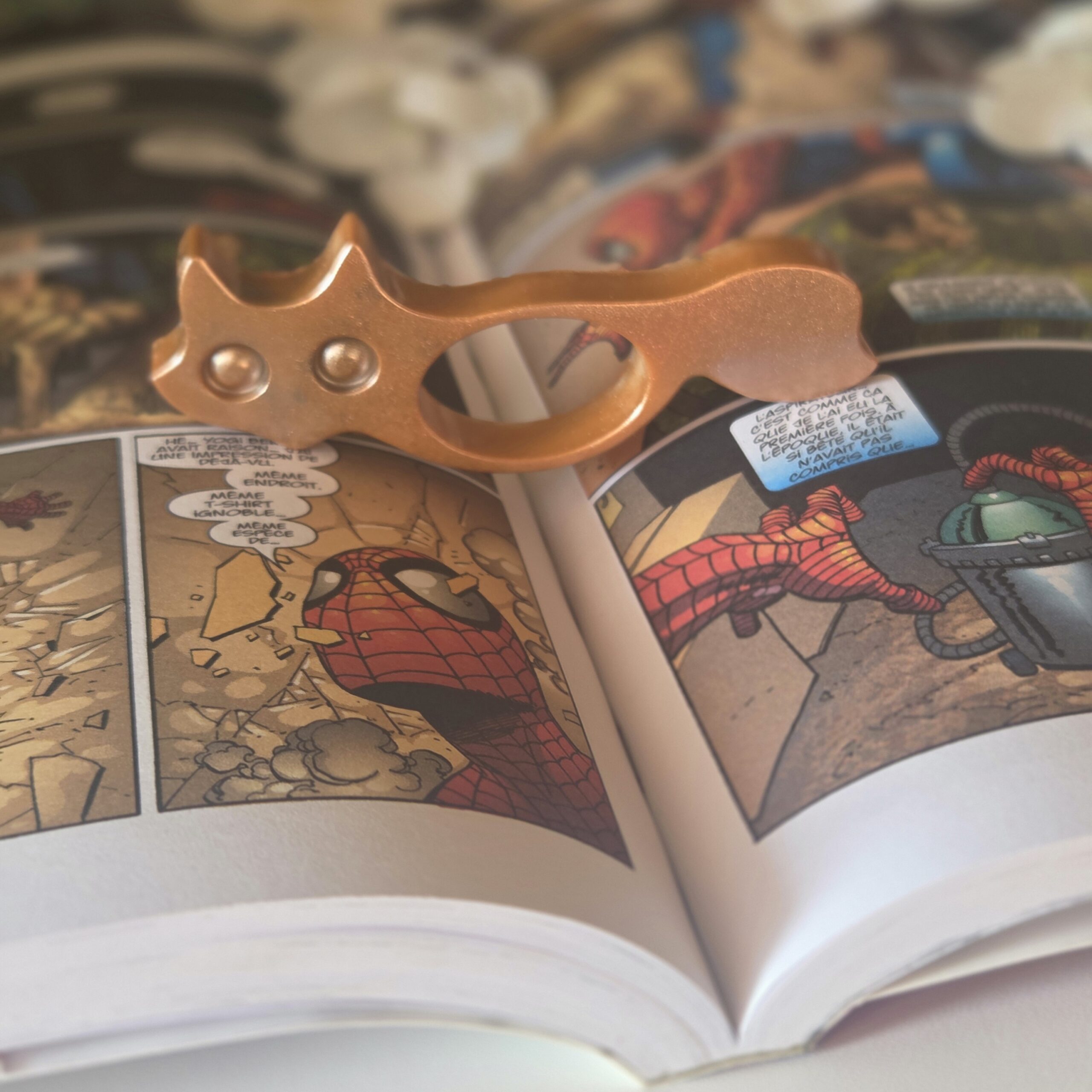 bague de lecture renard kawaii en résine époxy