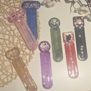 Trombone illustré Kawaii en résine époxy fait main